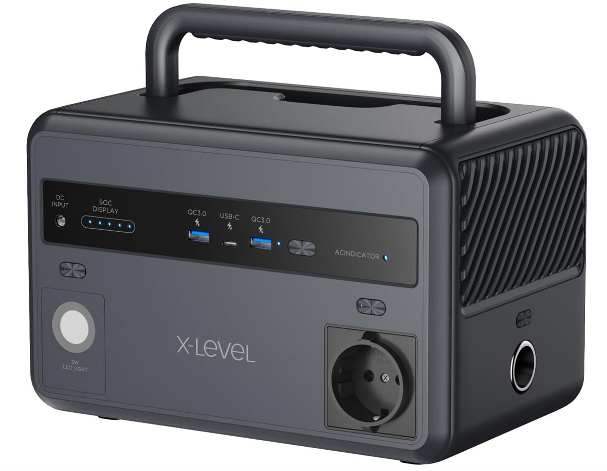 X-PowerGo Taşınabilir Güç İstasyonu 93600MAH-299 Wh 220 Watt Siyah