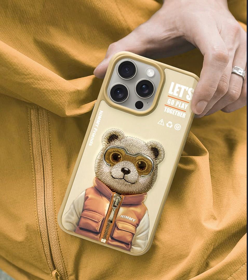 iP 15 Pro Cool Cute 2.0 Serisi  Bear Sarı