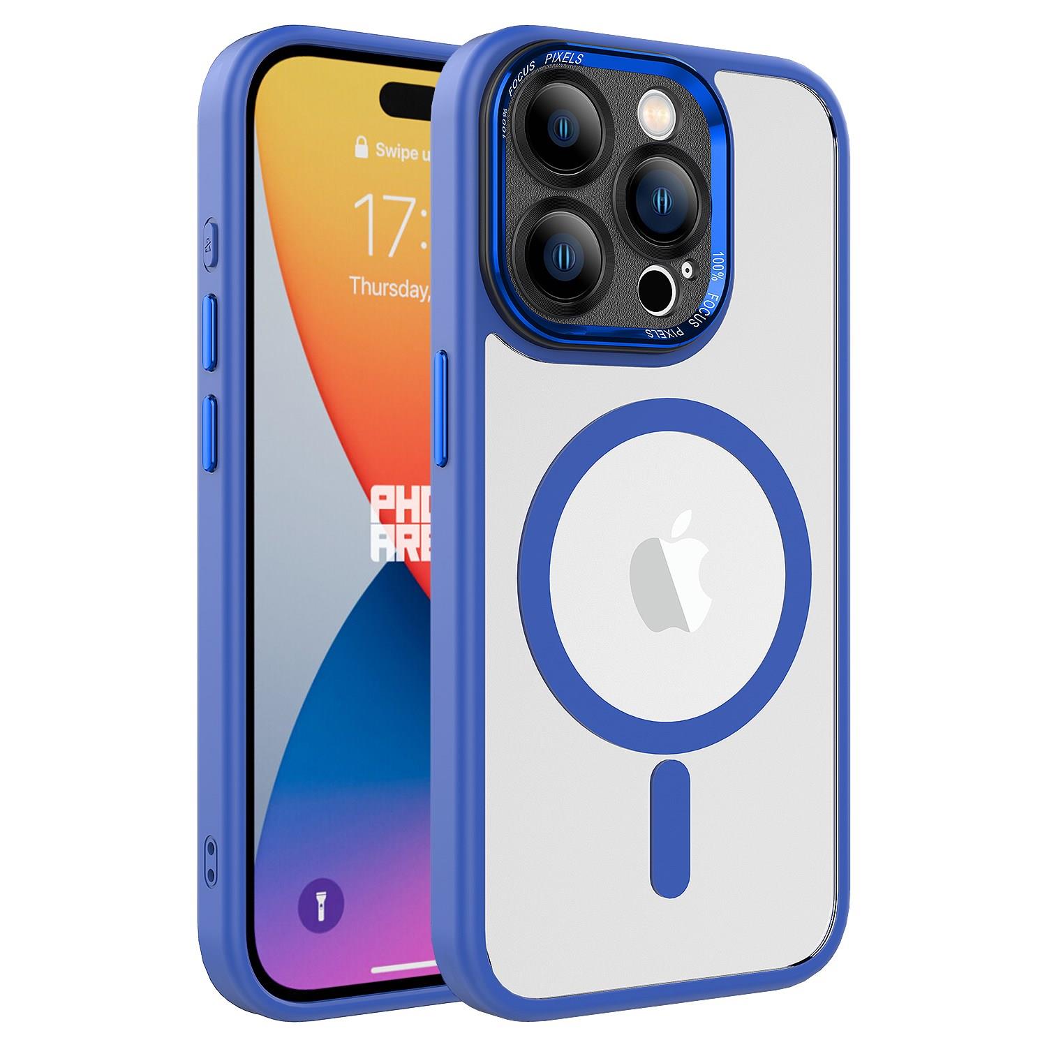 iPhone 15 Pro Max Mavi Paste Magsafe Telefon Kılıfı