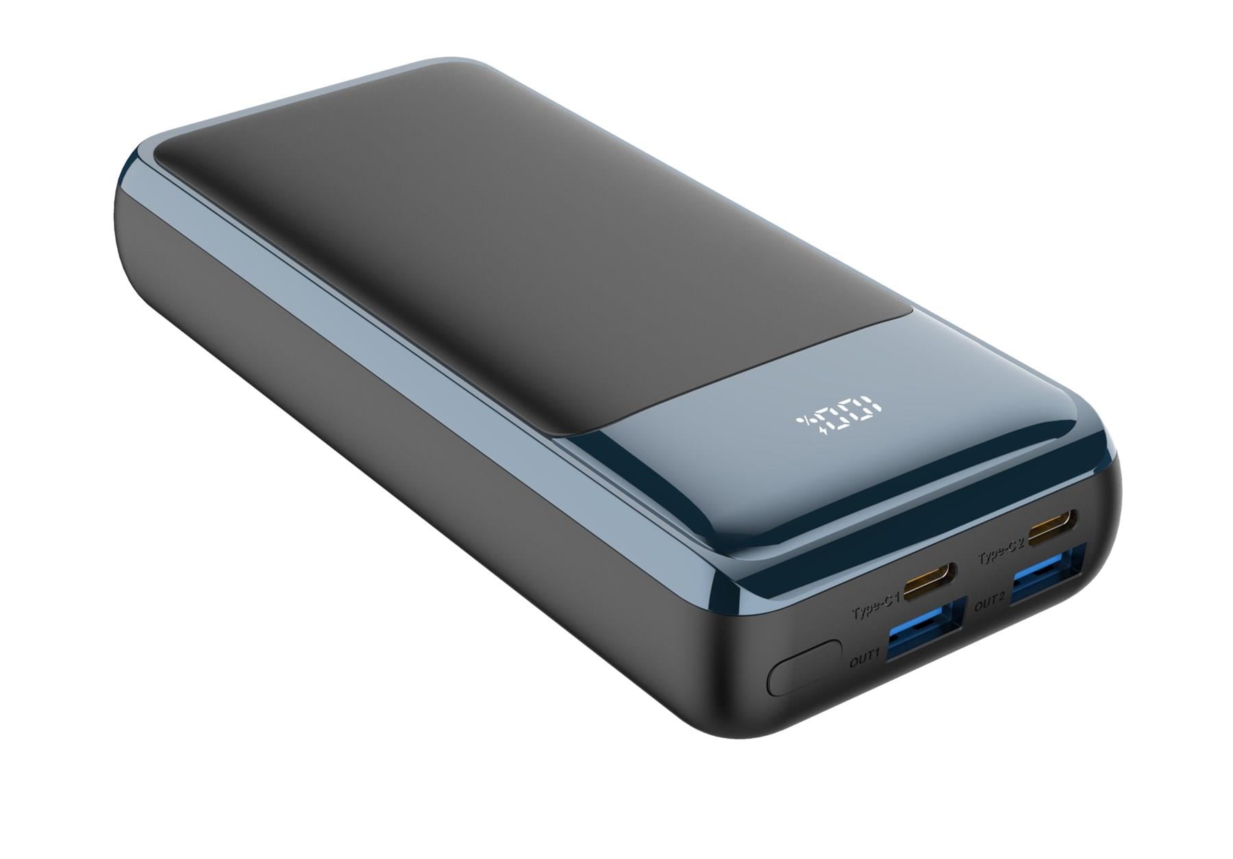 XP2282 X-PowerPrime LCD Digital 20000mAhPowerbank Taşınabilir Şarj Aleti Siyah