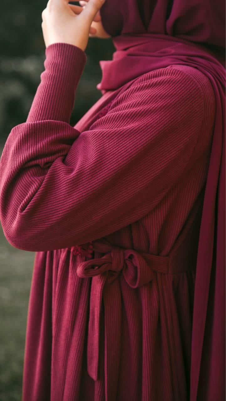 Bordo Dantelli Elbise Nsr 5105