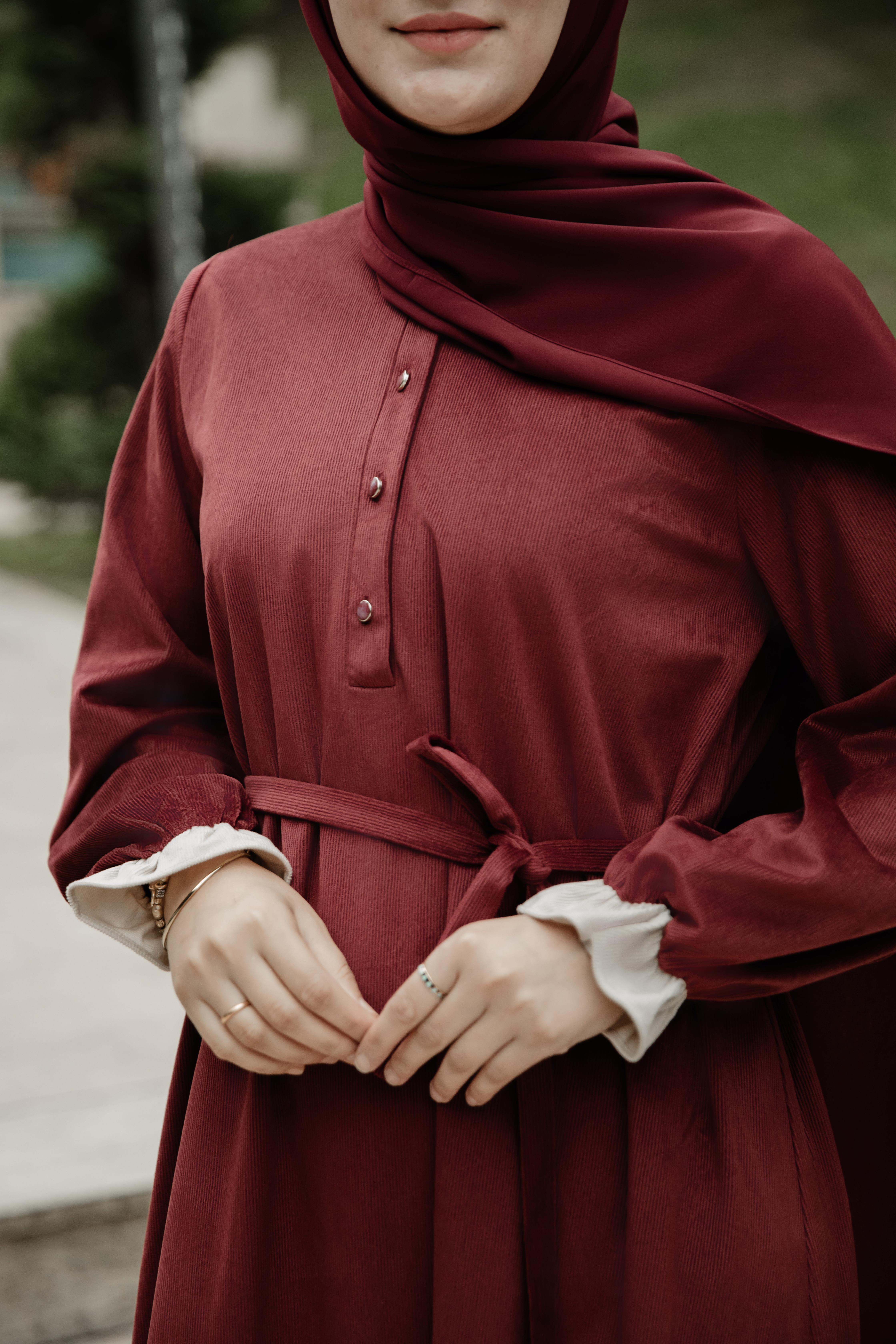 Bordo Garnili Kadife Elbise Nsr 5112