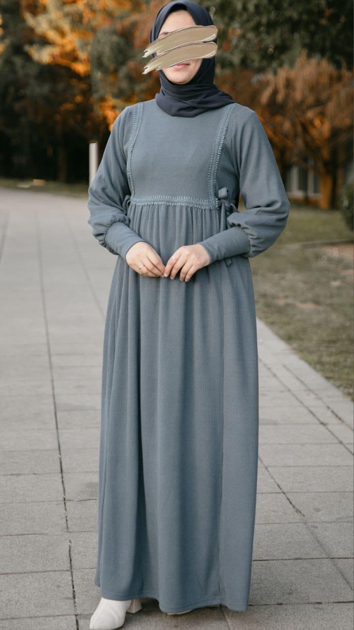 Füme Dantelli Elbise Nsr 5105