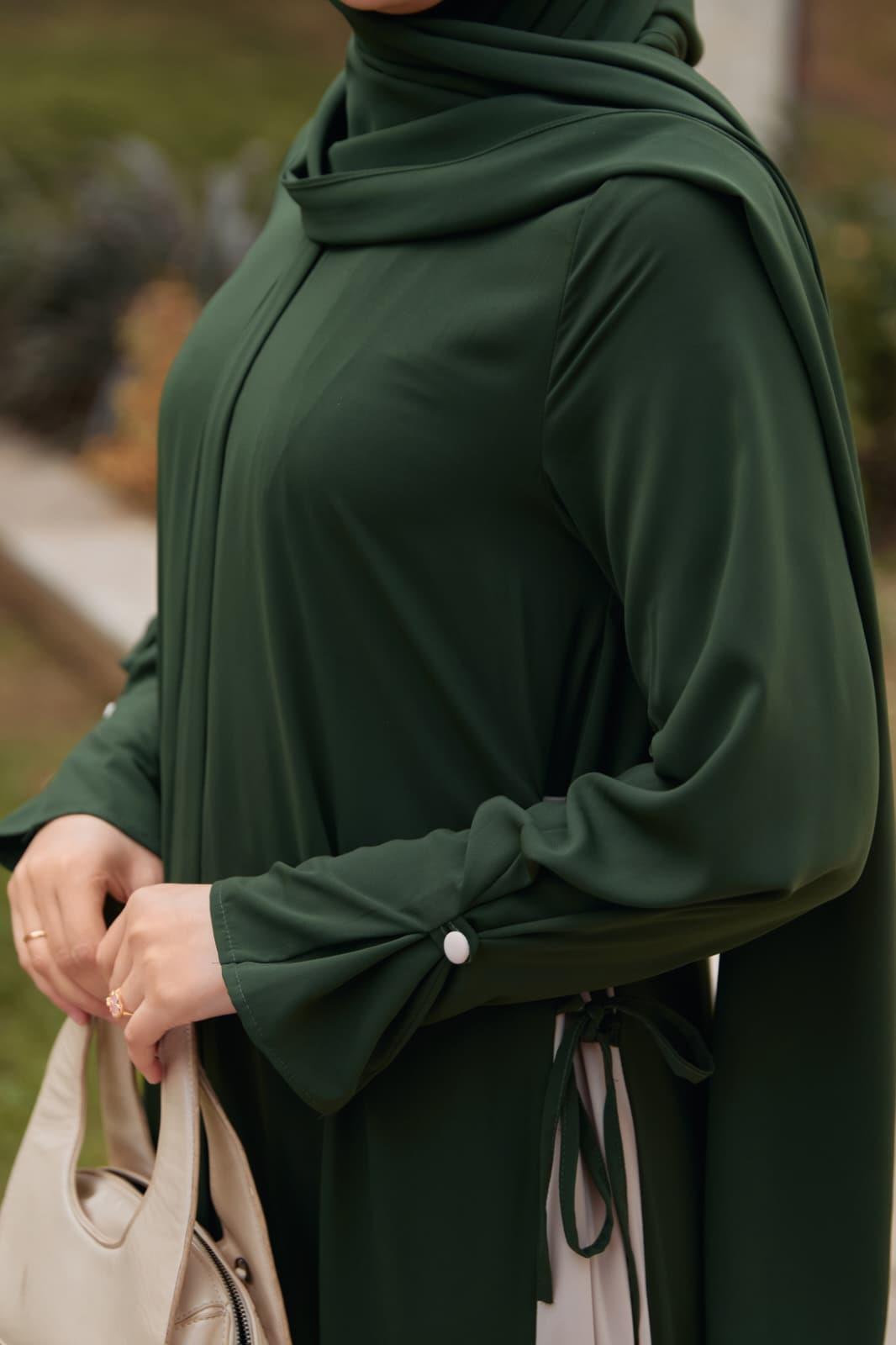 Haki Yandan Garnili Ferace 5118