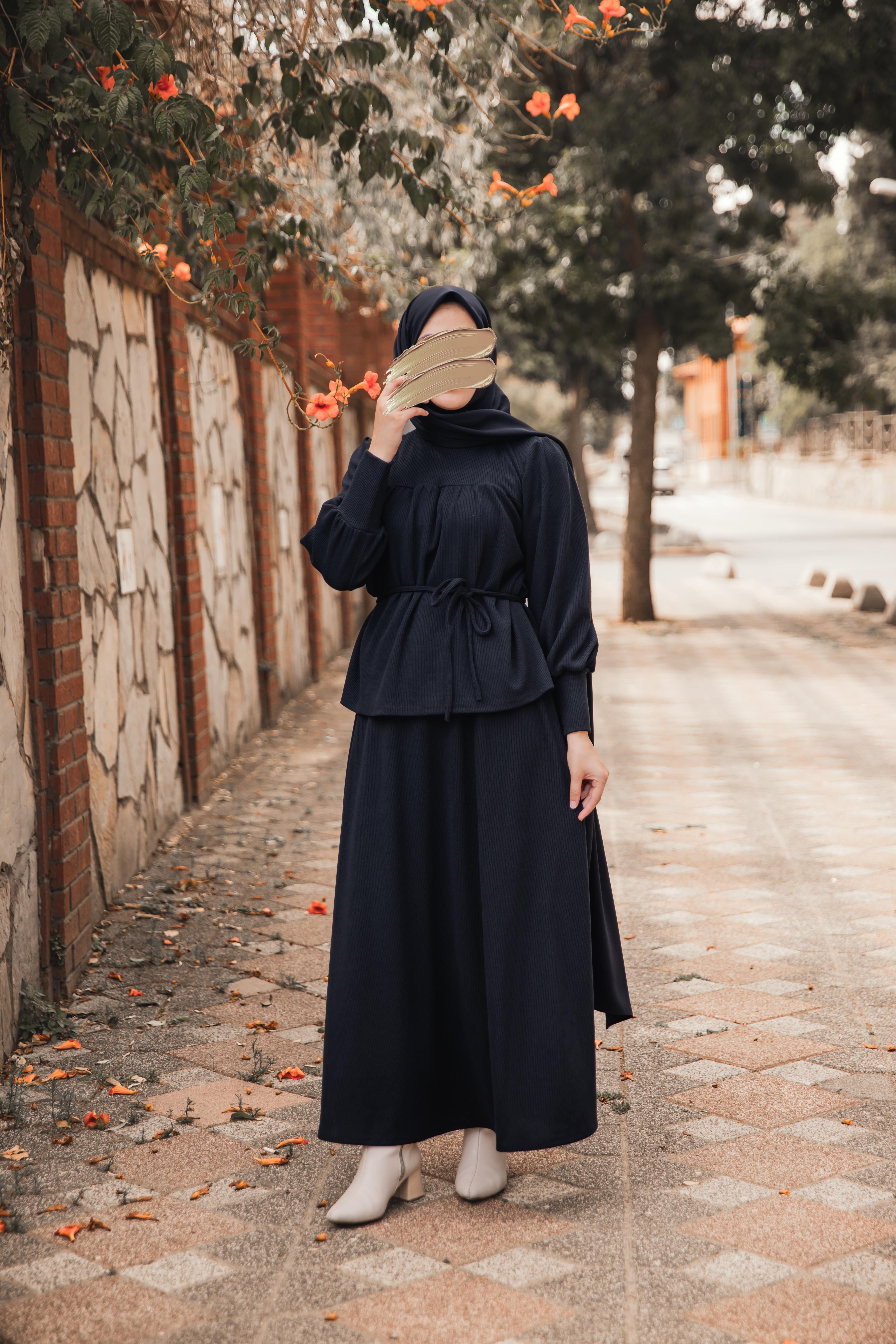 Siyah Etekli 2 li Takım Nsr 5104