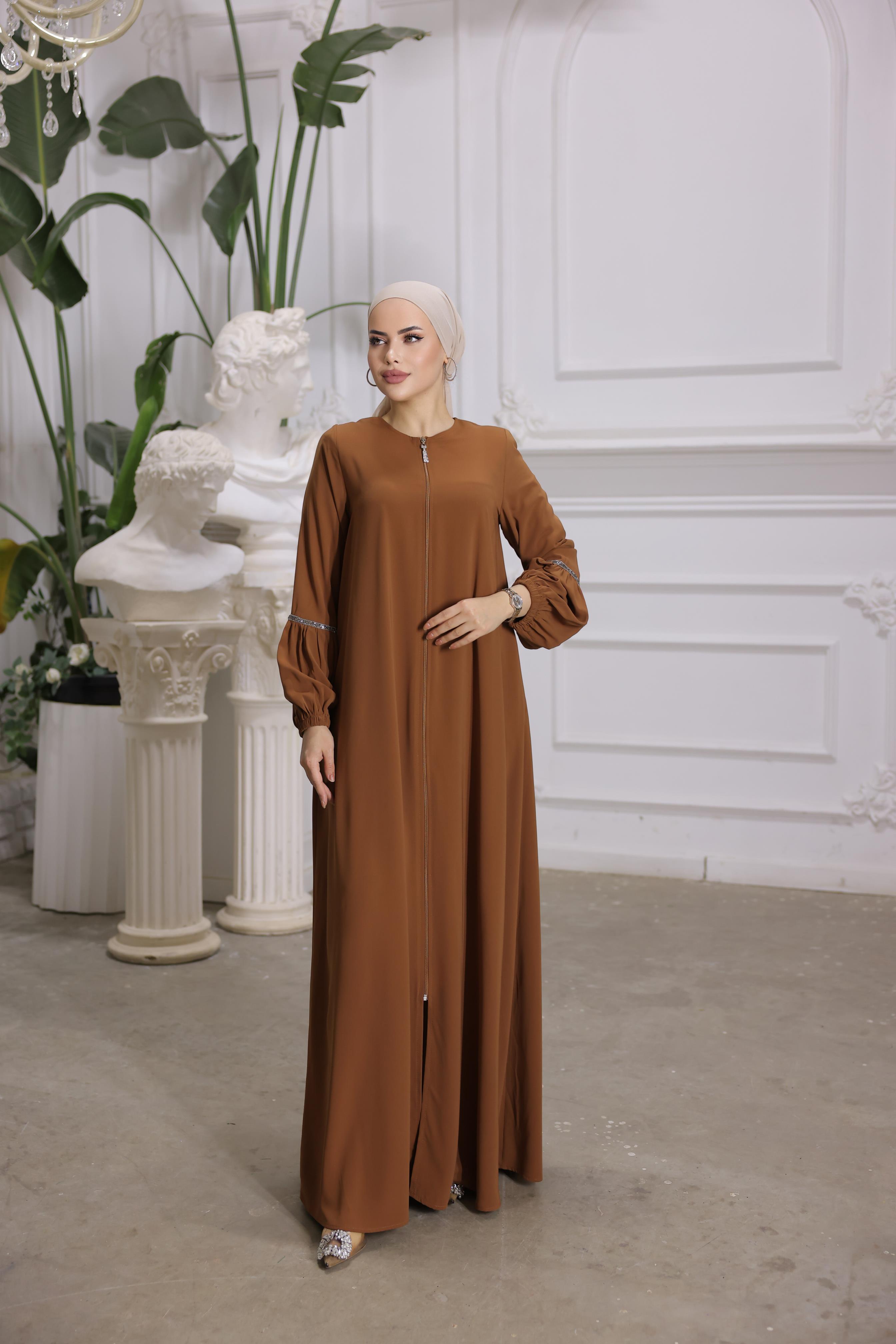 Taba Balon Kol Taşlı Ferace 5017