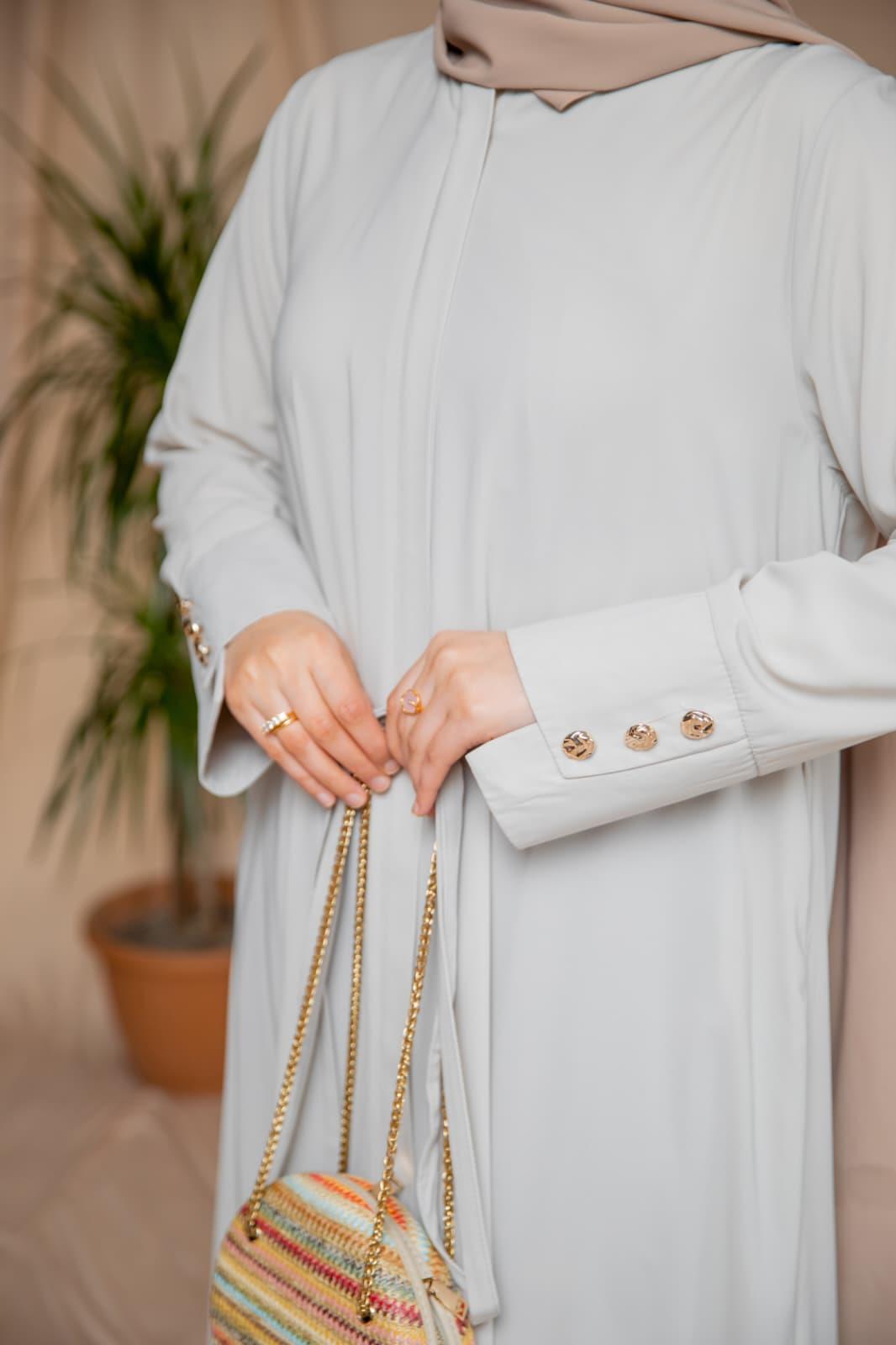 Taş Geniş Manşetli Ferace 5121