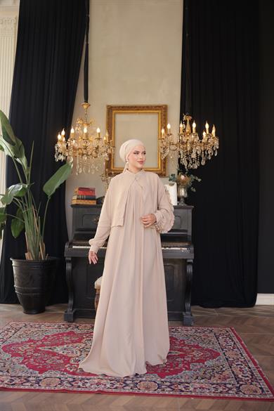 Bej 2 li Takım Elbise 5099