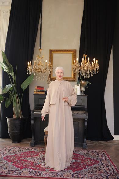 Bej 2 li Takım Elbise 5099