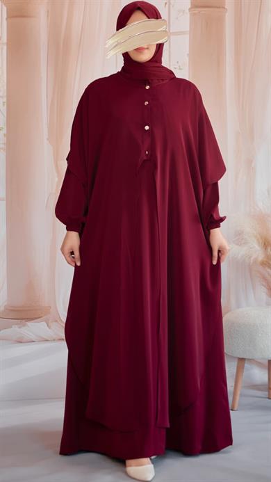 Bordo 2li Takım Elbise5119