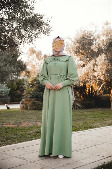 Çağla Bebe Yakalı Elbise Nsr 5106