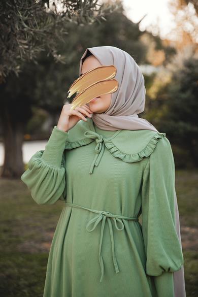 Çağla Bebe Yakalı Elbise Nsr 5106