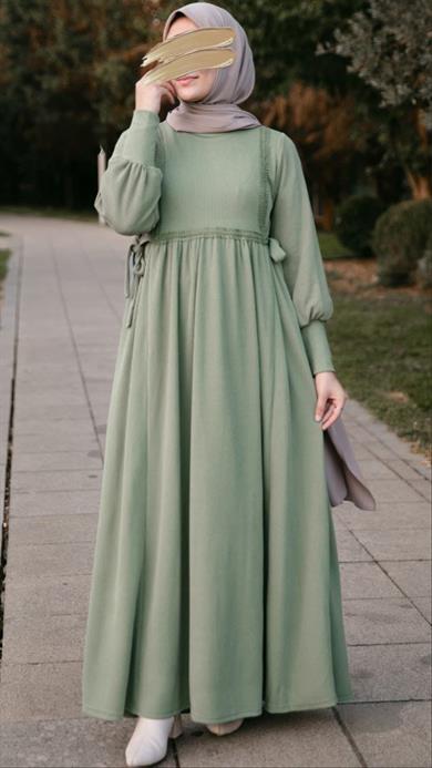 Çağla Dantelli Elbise Nsr 5105