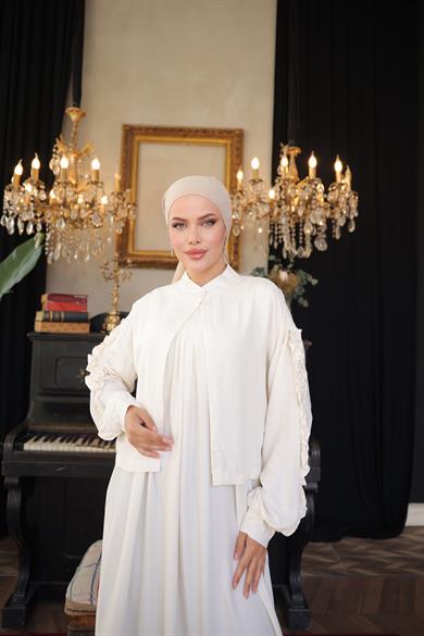 Ekru 2 li Takım Elbise 5099