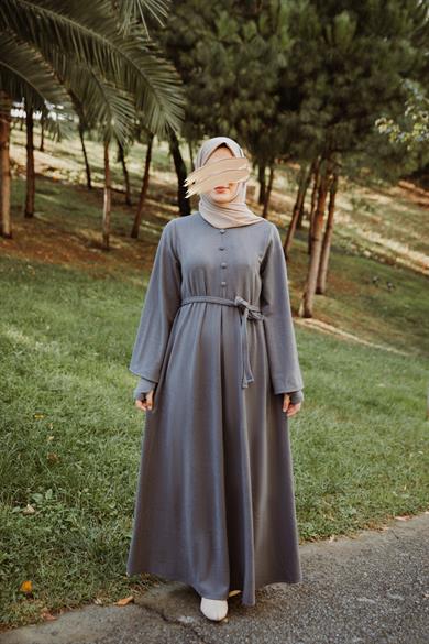 Füme Kolluklu Elbise Nsr 5114