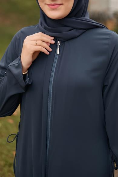 Füme Yandan Garnili Ferace 5118