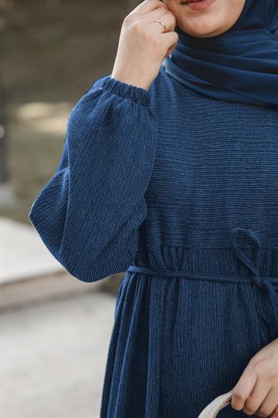 İndigo Robalı Oversize Elbise Nsr 5110