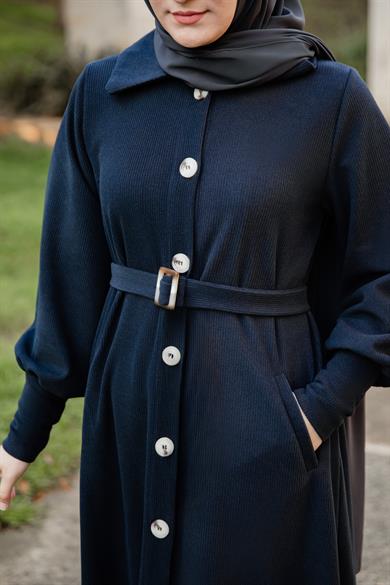 Lacivert Flato Cepli Elbise Nsr 5115