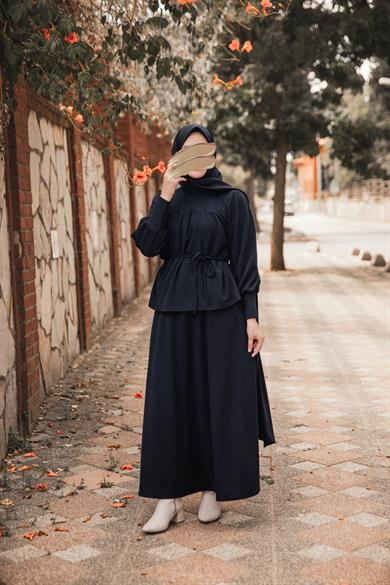Siyah Etekli 2 li Takım Nsr 5104