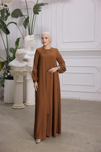 Taba Balon Kol Taşlı Ferace 5017