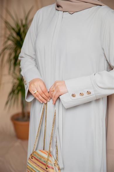 Taş Geniş Manşetli Ferace 5121