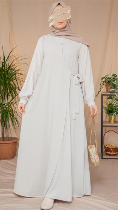 Taş Yarım Patlı Anvelop Elbise 5122