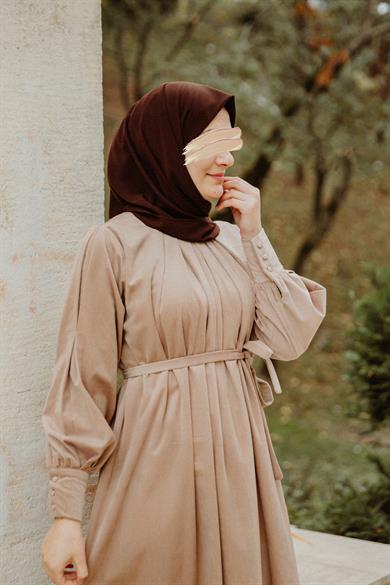 Vizon Pileli Elbise Nsr 5111