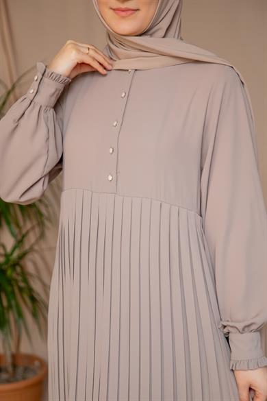 Vizon Pliseli elbise 5129
