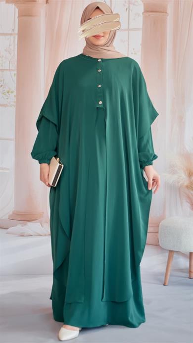 Zümrüt Yeşili 2li Takım Elbise5119