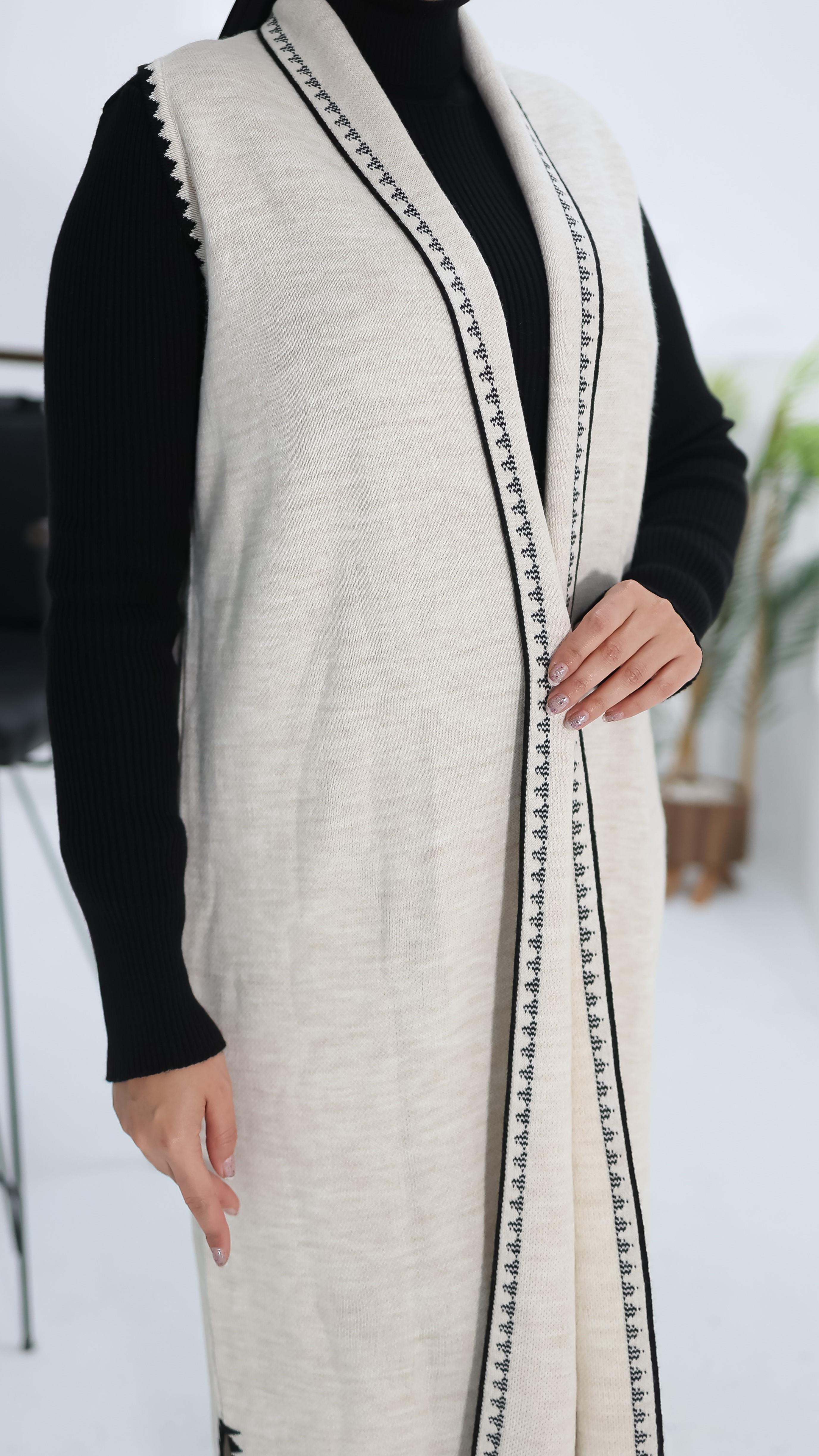 Ekru Kruvaze Çelik Yelek 18205