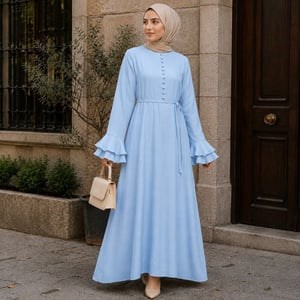 Mavi Kuplu Kaplama Düğmeli 5160