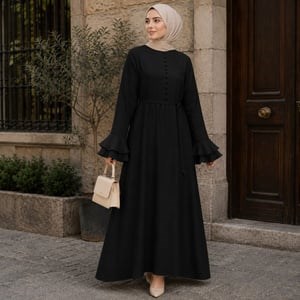 Siyah Kuplu Kaplama Düğmeli 5160