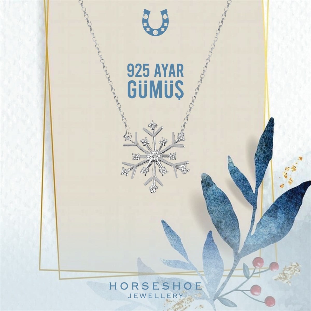 925 Ayar Gümüş Kar Kolye