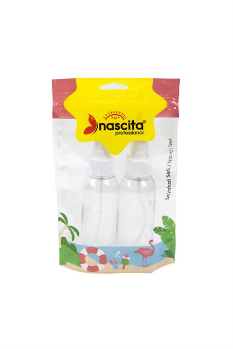 Nascita 2li Şeffaf Beyaz Şişe Set - 11