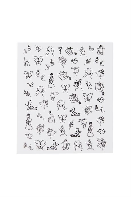 Nascita Art Line Tırnak Stickerı - 02