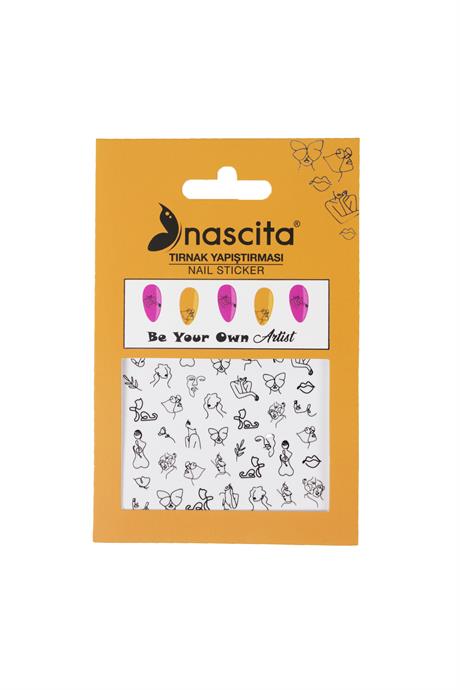 Nascita Art Line Tırnak Stickerı -02