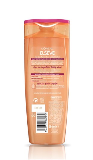 Elseve Dream Long Onarıcı Bakım Şampuanı 360ml