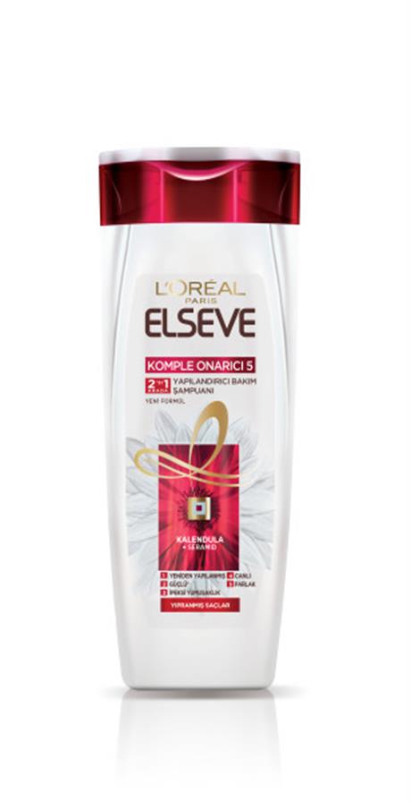 LOréal Paris Elseve Komple Onarıcı 5 Yapılandırıcı Bakım Şampuanı 2si 1 Arada 360 ml