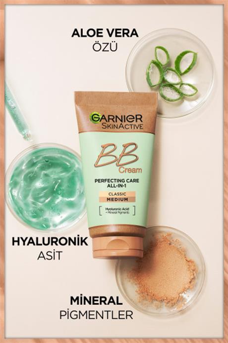 Garnier Hyaluronik Aloe Klasik BB Krem - Orta Ton