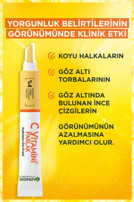 Garnier C Vitamini Parlak Aydınlatıcı Göz Kremi 15Ml