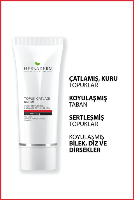 Herbaderm Ayak Ve Topuk Çatlaklarına Karşı Bakım Kremi Argan Yağlı 60 Ml