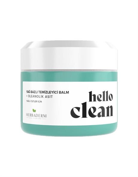 Herbaderm Hello Clean  Gözenek Karşıtı Yağ Bazlı Temizleyici Balm + Oleanolik Asit 100 Ml