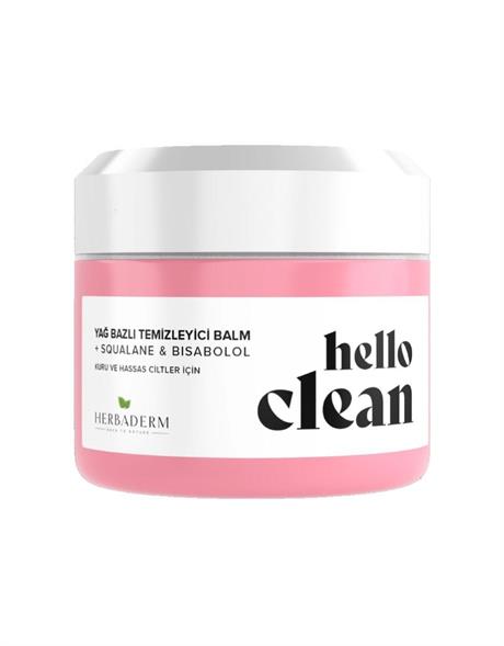 Herbaderm Hello Clean  Kuru ve Hassas Ciltler İçin Yağ Bazını Temizleyici Balm  100 Ml