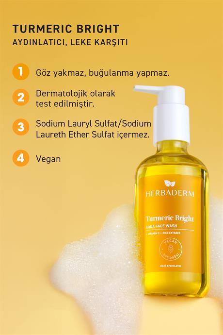 Herbaderm Herbaderm Aydınlatıcı, Leke Karşıtı Yüz Temizleme Jeli 250 ml