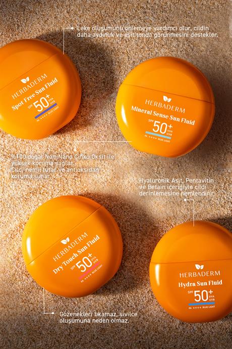 Herbaderm Likit Güneş Kremi SPF 50+ Akne Karşıtı, Hibrit Formül 40 ml