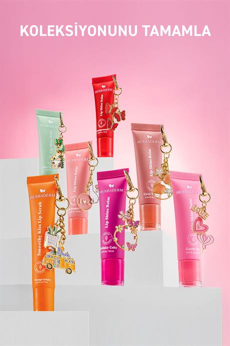 HerbadermParlatıcı, Dolgunlaştırıcı, Onarıcı Vegan Dudak Balmı, Birthday Cake Aromalı 10 ml