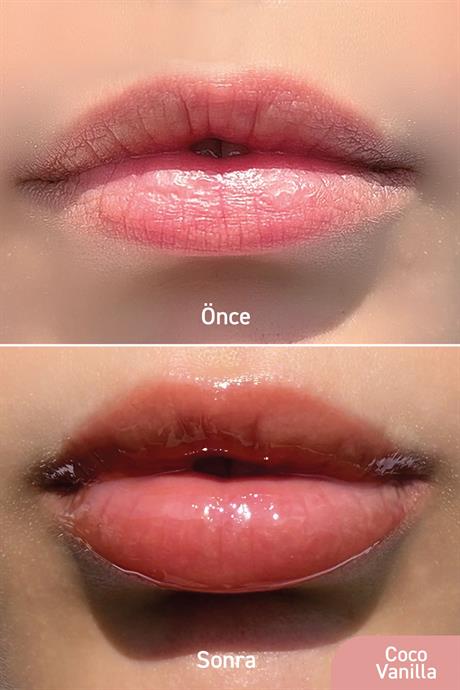 Herbaderm Parlatıcı, Dolgunlaştırıcı, Onarıcı Vegan Dudak Balmı, Coco-Vanilya Aromalı 10 ml