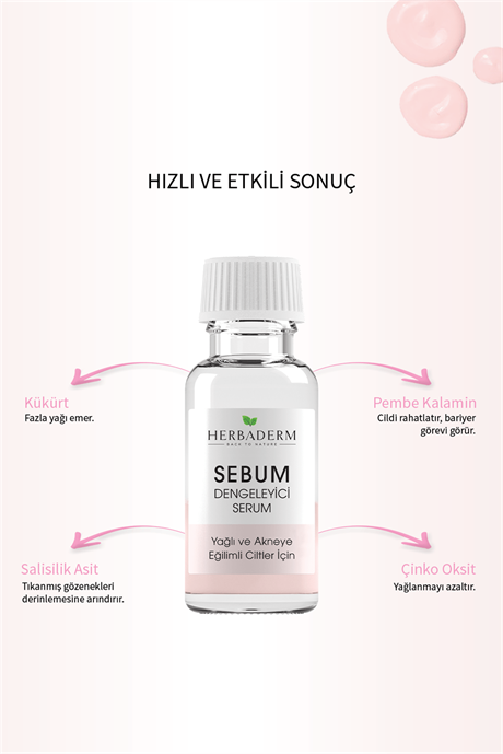 Herbaderm Sebum Dengeleyici Serum Yağlı ve Akne