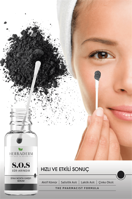 Herbaderm Sos Siyah Nokta Oluşumuna Karşı Cilt Bakım Serumu 20 Ml