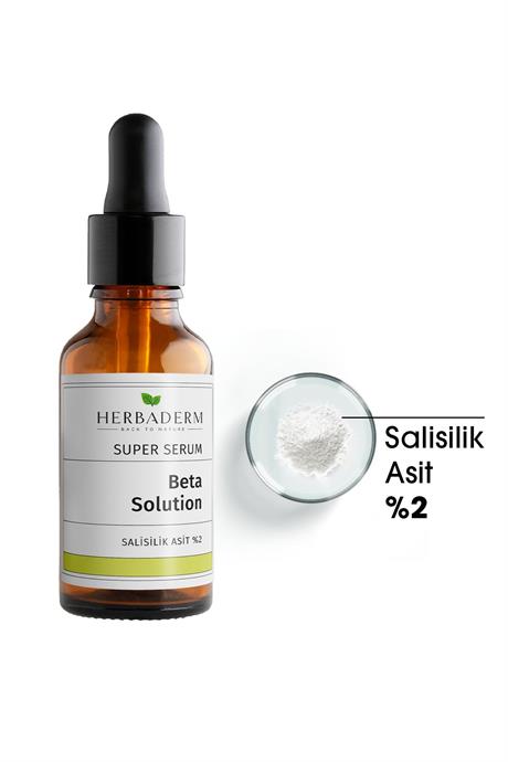 Herbaderm Süper Serum Beta Solution (Salisilik Asit %2) Sivilce Karşıtı 30 Ml